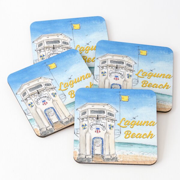 Item preview, Laguna Beach Lifeguard Tower, California designed and sold by Fun Travel Art.