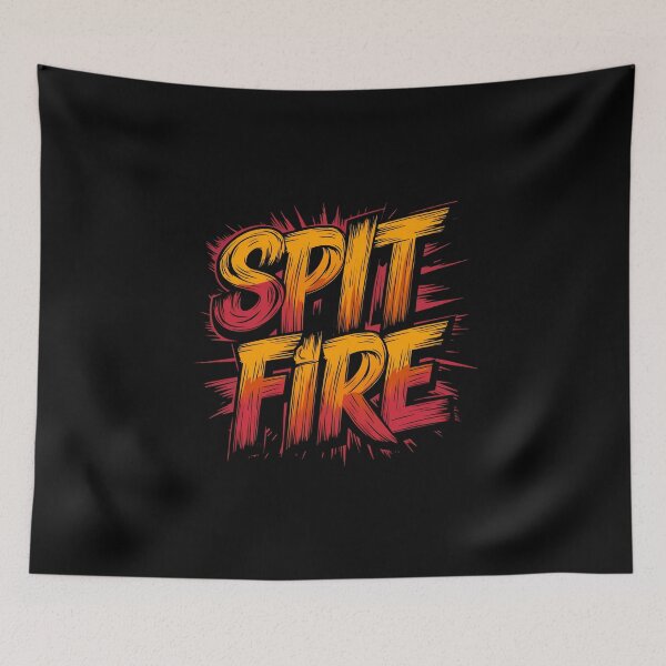 Item preview, Spit Fire Hip Hop Boom Bap Classic Rap Design designed and sold by RadDeck.