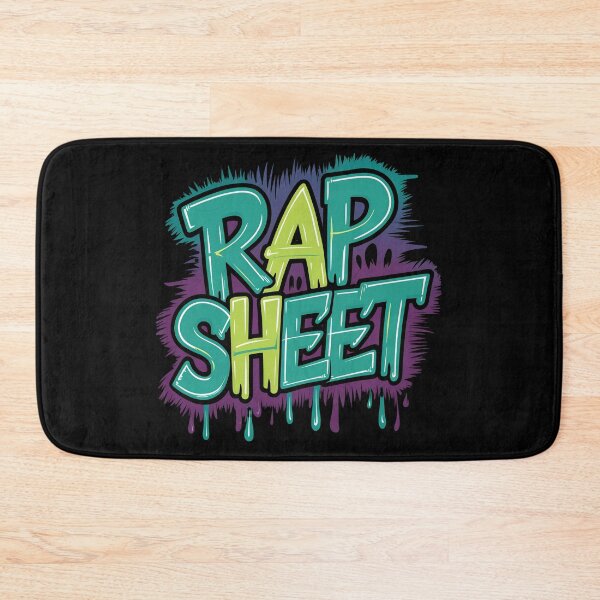 Item preview, Rap Sheet Urban Groove Classic Hip Hop Design designed and sold by RadDeck.
