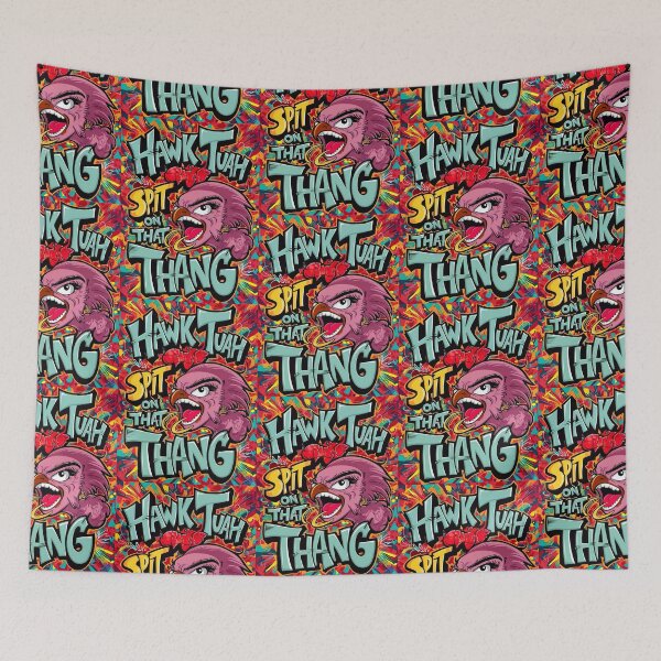Item preview, Hawk Tuah Spit On That Thang Meme Graffiti Style Quote designed and sold by TheArtOfPat.
