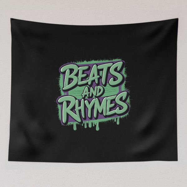 Item preview, Beats and Rhymes Rap Pioneers Celebrating Hip Hop Legends Design designed and sold by RadDeck.