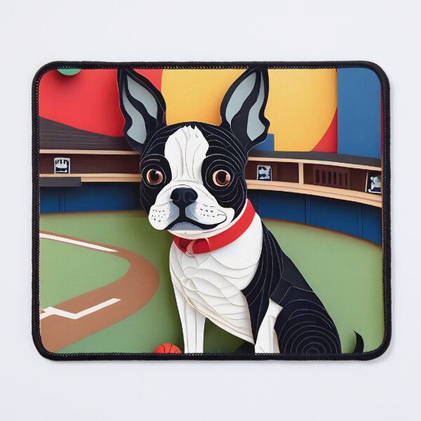 Item preview, Let's Play Ball, Man.... Baseball Boston Terriers designed and sold by Hall-O-Gram.