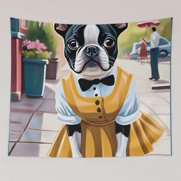 Item preview, Church Going Boston Terrier designed and sold by Hall-O-Gram.