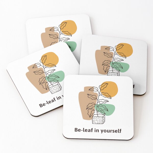 Item preview, Be-leaf in yourself plant lover merch  designed and sold by ChowdersTee.