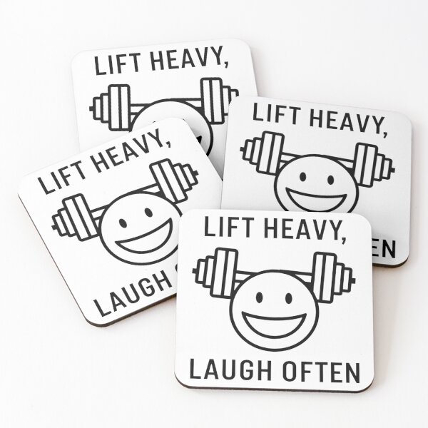 Item preview, Lift heavy, laugh often t shirt smile face design designed and sold by RAZ1995.