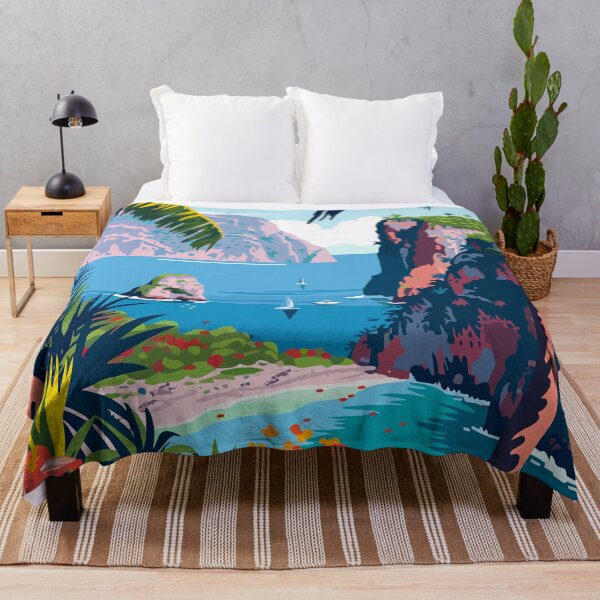 Item preview, Sicily Italy Aesthetic Aeolian Islands Illustration designed and sold by LVTFCOarts.