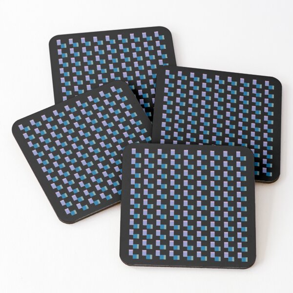 Item preview, Pattern of square boxes arranged next to each other on a black background. designed and sold by wonghong.