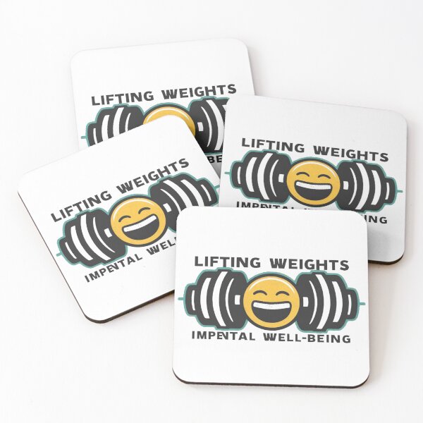 Item preview, Lift weights, laugh often, smile face illustration  designed and sold by RAZ1995.