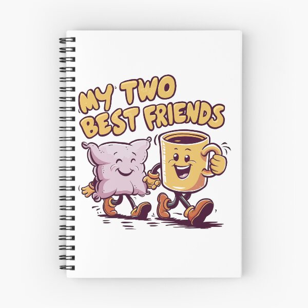 Item preview, My Two Best Friends Pillow and Coffee designed and sold by Quirky Shirts.