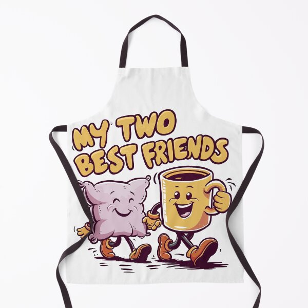 Item preview, My Two Best Friends Pillow and Coffee designed and sold by Quirky Shirts.