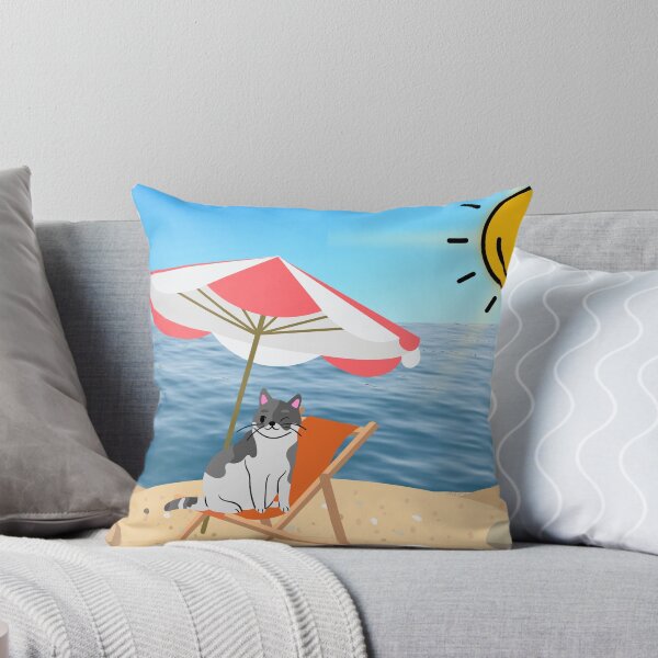 Item preview, Cat on the beach designed and sold by Decimo12.