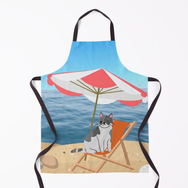 Item preview, Cat on the beach designed and sold by Decimo12.
