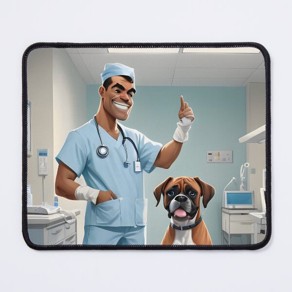 Item preview, Do Boxers Really Like Going To The Vet? We Doubt It But Who Knows designed and sold by Hall-O-Gram.