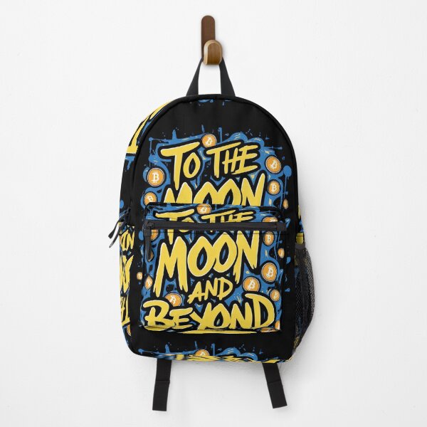 Item preview, To the moon and beyond Bitcoin Bull Cryptocurrency Market designed and sold by RadDeck.