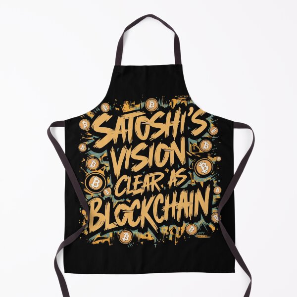 Item preview, Satoshi's Vision clear as blockchain Bitcoin Investor Cryptocurrency Portfolio designed and sold by RadDeck.