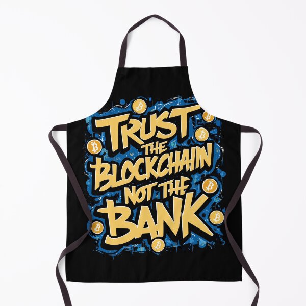 Item preview, Trust the blockchain not the bank Bitcoin Bear Cryptocurrency Market Design designed and sold by RadDeck.