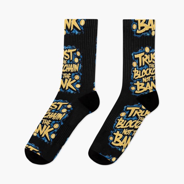 Item preview, Trust the blockchain not the bank Bitcoin Bear Cryptocurrency Market Design designed and sold by RadDeck.