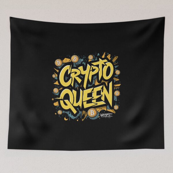 Item preview, Crypto Queen Bitcoin HODLer Cryptocurrency Enthusiast Design designed and sold by RadDeck.