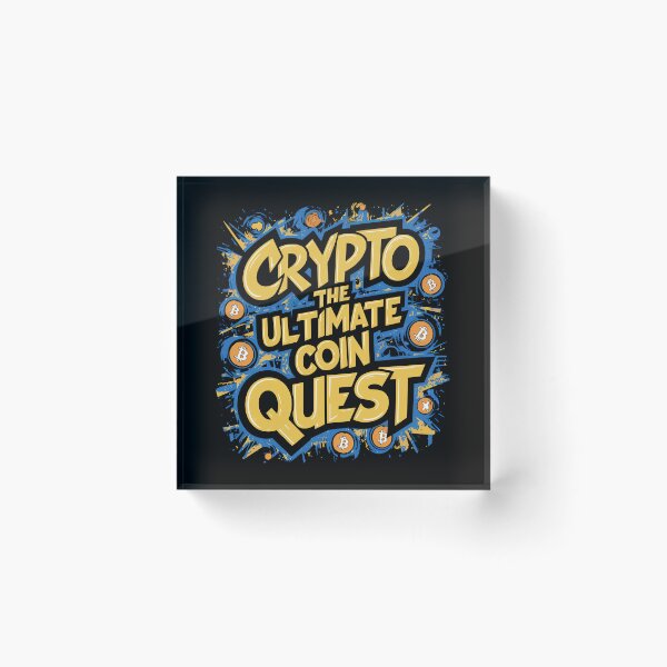 Item preview, Crypto The Ultimate Coin Quest Bitcoin Wealth Crypto Investment Design designed and sold by RadDeck.