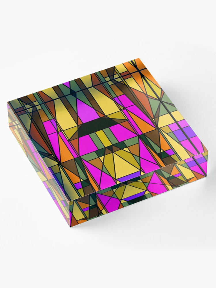 Thumbnail 4 of 5, Acrylic Block, Stained Glass Window Design designed and sold by Elizabeth Austin-Craig.