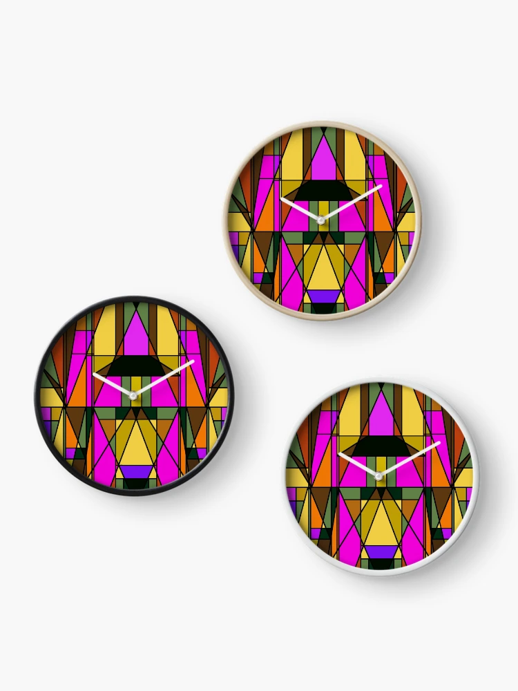 Thumbnail 3 of 4, Clock, Stained Glass Window Design designed and sold by Elizabeth Austin-Craig.