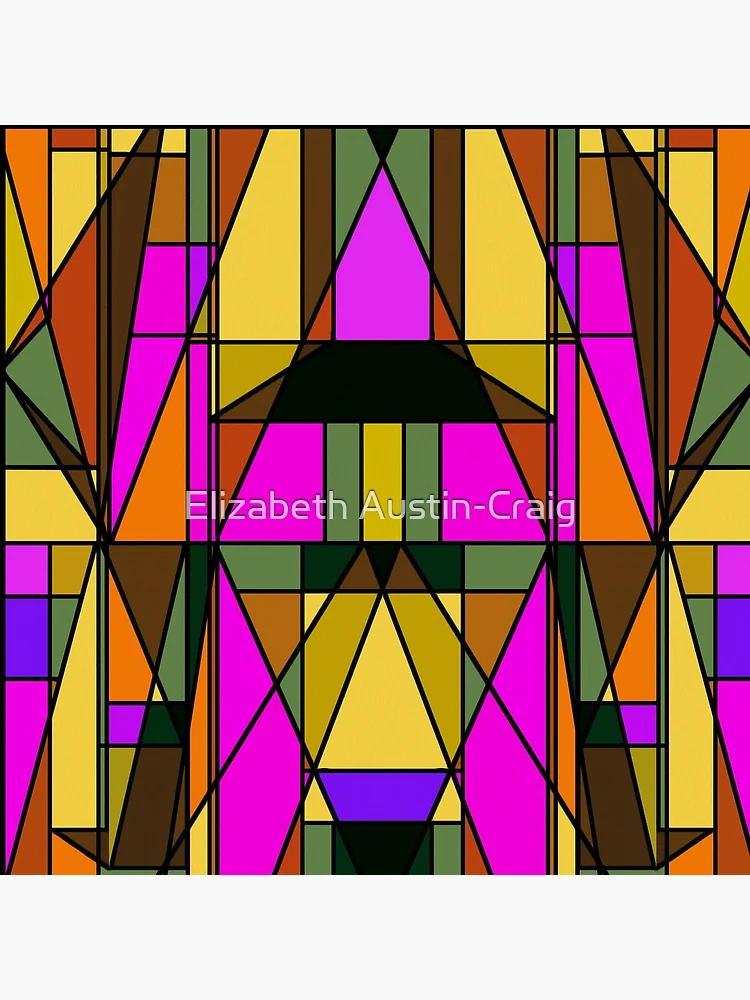 Thumbnail 4 of 4, Clock, Stained Glass Window Design designed and sold by Elizabeth Austin-Craig.