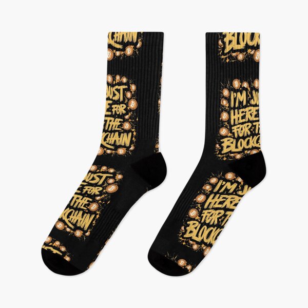 Item preview, I'm here just for blockchain Bitcoin Pioneer Digital Currency Design designed and sold by RadDeck.