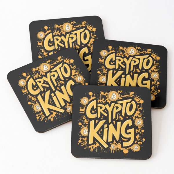 Item preview, Crypto King Bitcoin Investor Cryptocurrency Portfolio Design designed and sold by RadDeck.