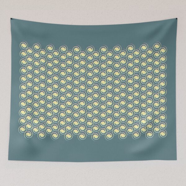 Item preview, yellow circle pattern in a row designed and sold by wonghong.