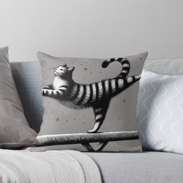 Item preview, Cat Performing Olympic Gymnastics - Detailed Animal Sports Illustration designed and sold by beyazart.