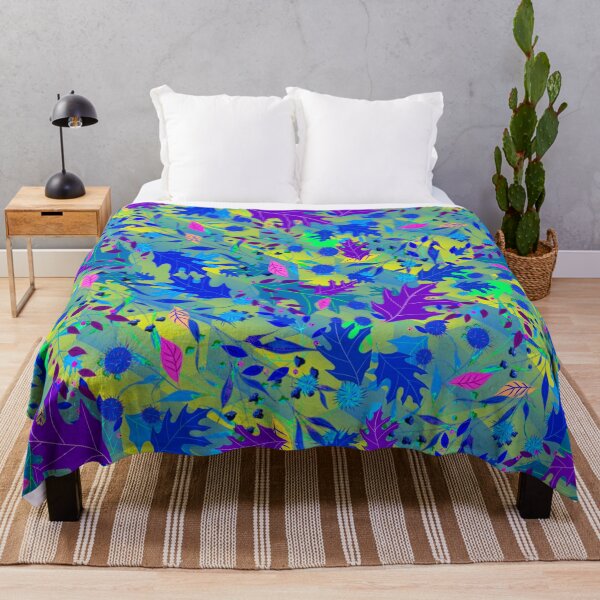 Item preview, Bright Colours Leaves Random Pattern designed and sold by Pattern Hub.
