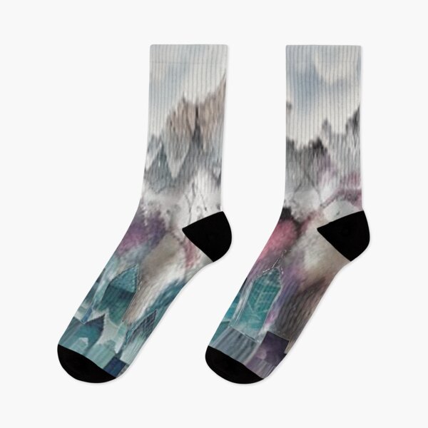 Item preview, Watercolors Sky Cloud Curtains designed and sold by TriForceDesign.