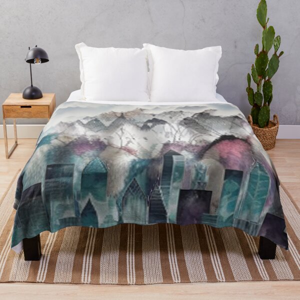 Item preview, Watercolors Sky Cloud Curtains designed and sold by TriForceDesign.