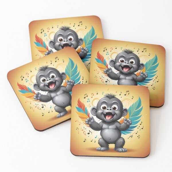 Item preview,  Adorable baby gorilla sings designed and sold by Artbellachi.