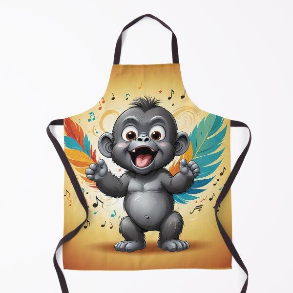 Item preview, Adorable baby gorilla sings designed and sold by Artbellachi.