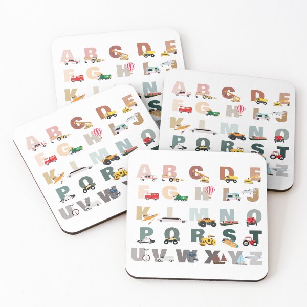 Item preview, Cute Alphabet ABC Transportation, Trucks & Vehicles designed and sold by idovedesign.