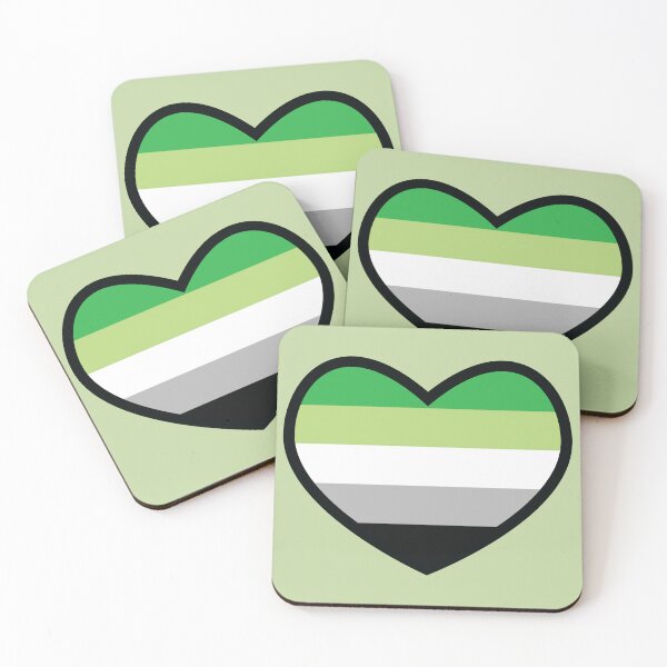 Item preview, Aromantic Flag Heart designed and sold by deadbeatprince-typography.