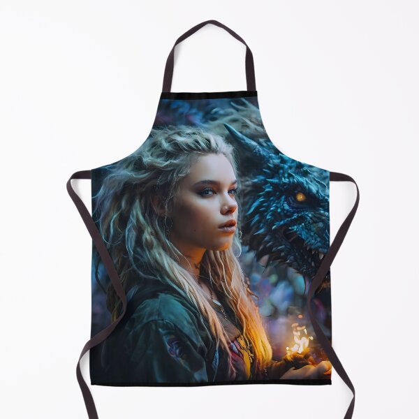 Item preview, Blonde Girl with her Blue Dragon v2 designed and sold by Marcicev-Bojan.