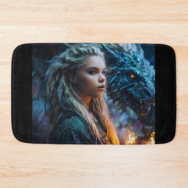 Item preview, Blonde Girl with her Blue Dragon v2 designed and sold by Marcicev-Bojan.