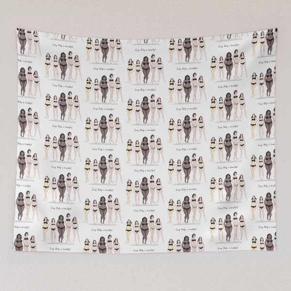 Item preview, every body is beautiful, designed and sold by Meghaillustrat.