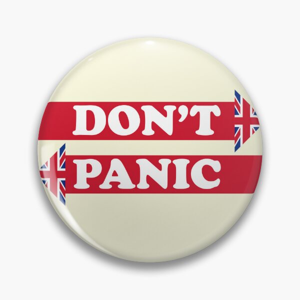 Item preview, Corporal Jones Don't Panic Quote designed and sold by Meta Cortex.
