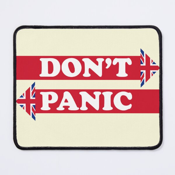 Item preview, Corporal Jones Don't Panic Quote designed and sold by Meta Cortex.