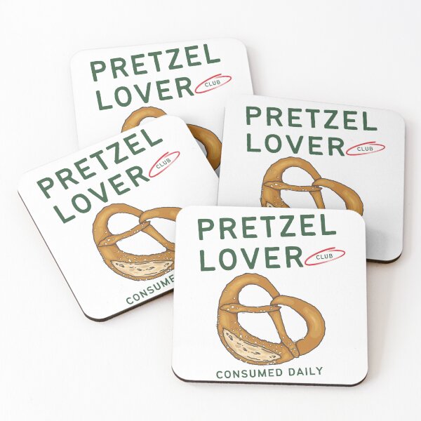 Item preview, pretzel lover club hand drawn illustration pastry designed and sold by sundaysthings.