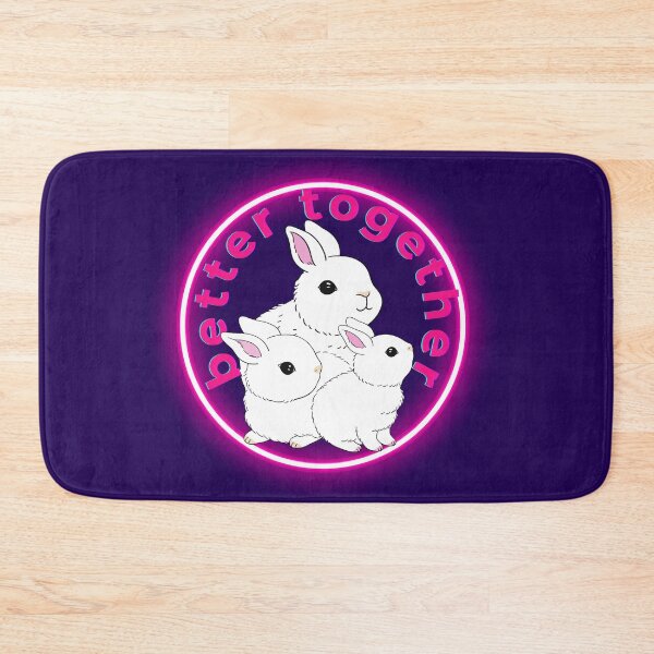 Item preview, Better together 3 white rabbits designed and sold by agamilion.