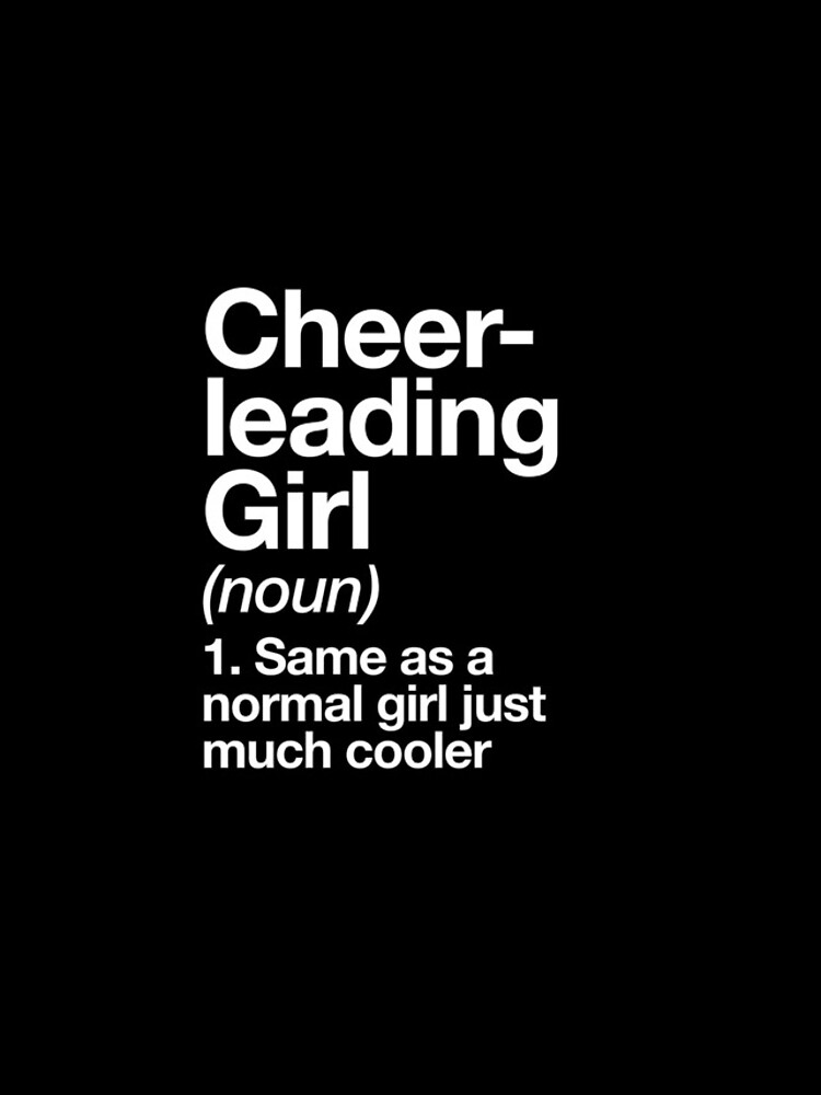 "Cheerleading Girl Definition Funny & Sassy Sports Design" iPhone Case