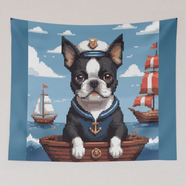 Item preview, Sailor Boston Terriers... Well, I Guess Anything Is Possible designed and sold by Hall-O-Gram.