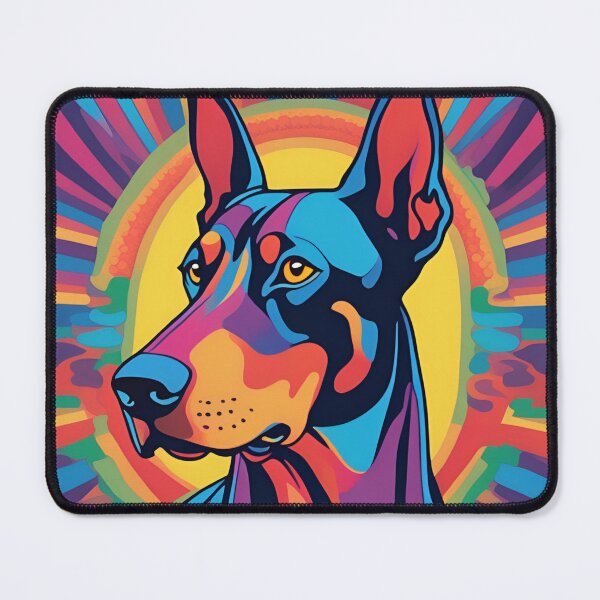Item preview, Psychedelic Dog Doberman designed and sold by Pterodak.