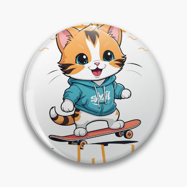 Item preview, skate cat designed and sold by misbahsiro.