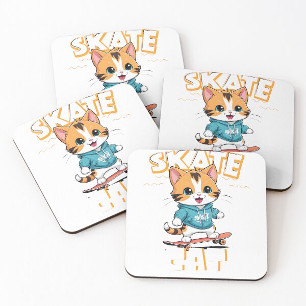 Item preview, skate cat designed and sold by misbahsiro.