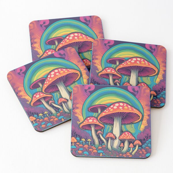 Item preview, Psychedelic Trippy Magic Muschrooms designed and sold by Pterodak.